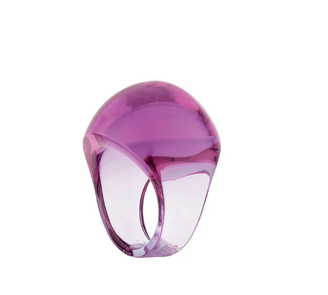 CABOCHON RING FUCHSIA