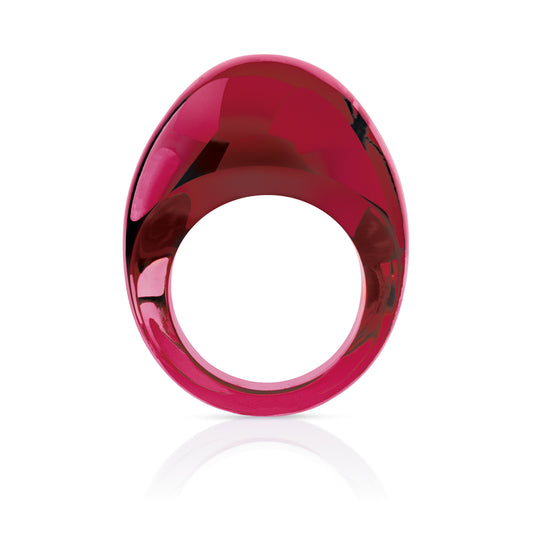 CABOCHON RING RED